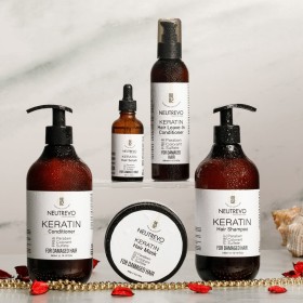 مجموعة الشعر الجاف والمتكسر "Keratin"