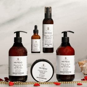 مجموعة الشعر المصبوغ "shea butter & Argan oil"